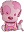 Шар (28''/71 см) Фигура, Маленький щенок Девочка, Розовый
